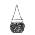 Gucci Mini Arabesque Chain Crossbody Black Beige Supreme Canvas — view 5