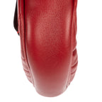 Gucci Marmont Belt Bag Red Matelasse Chevron Leather — view 8