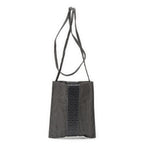 Hermes Line Pochette Black Toile Shoulder Bag