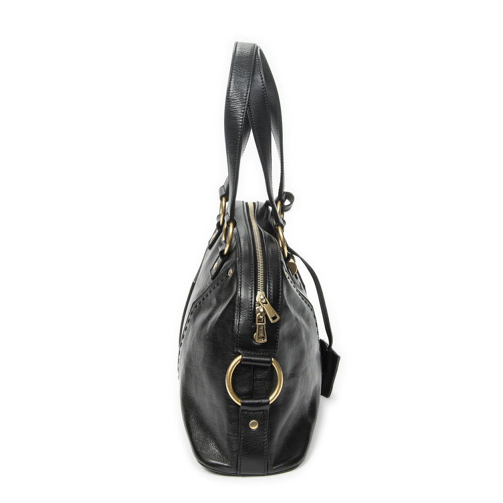 Saint Laurent Medium Muse Black Grain Calfskin Leather Shoulder Bag — view 4