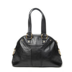 Saint Laurent Medium Muse Black Grain Calfskin Leather Shoulder Bag — view 5