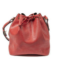 Louis Vuitton Noe Red Epi Bucket Bag