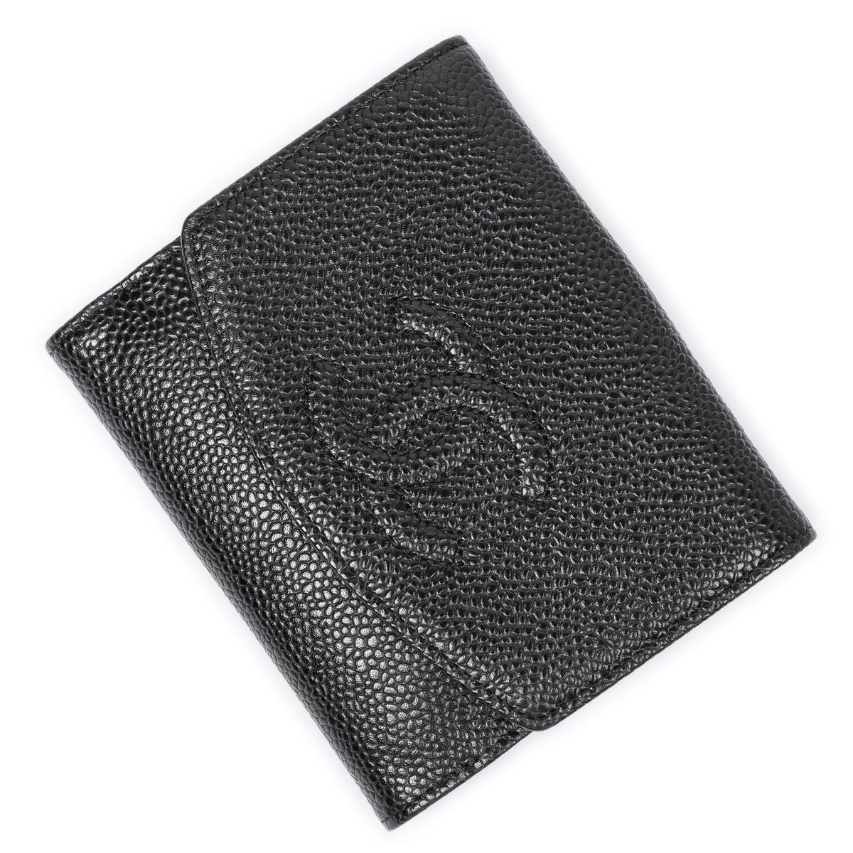 Chanel Timeless Bifold Wallet Black Caviar Leather