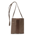 Hermes Line Pochette Brown Toile Shoulder Bag