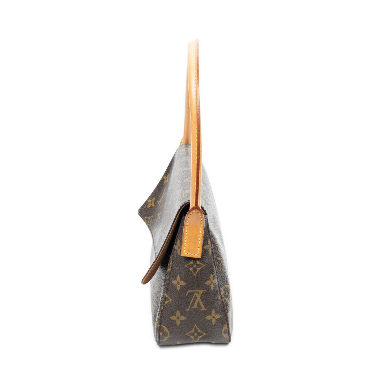 Louis Vuitton Mini Looping Brown Monogram Canvas Shoulder Bag — view 3