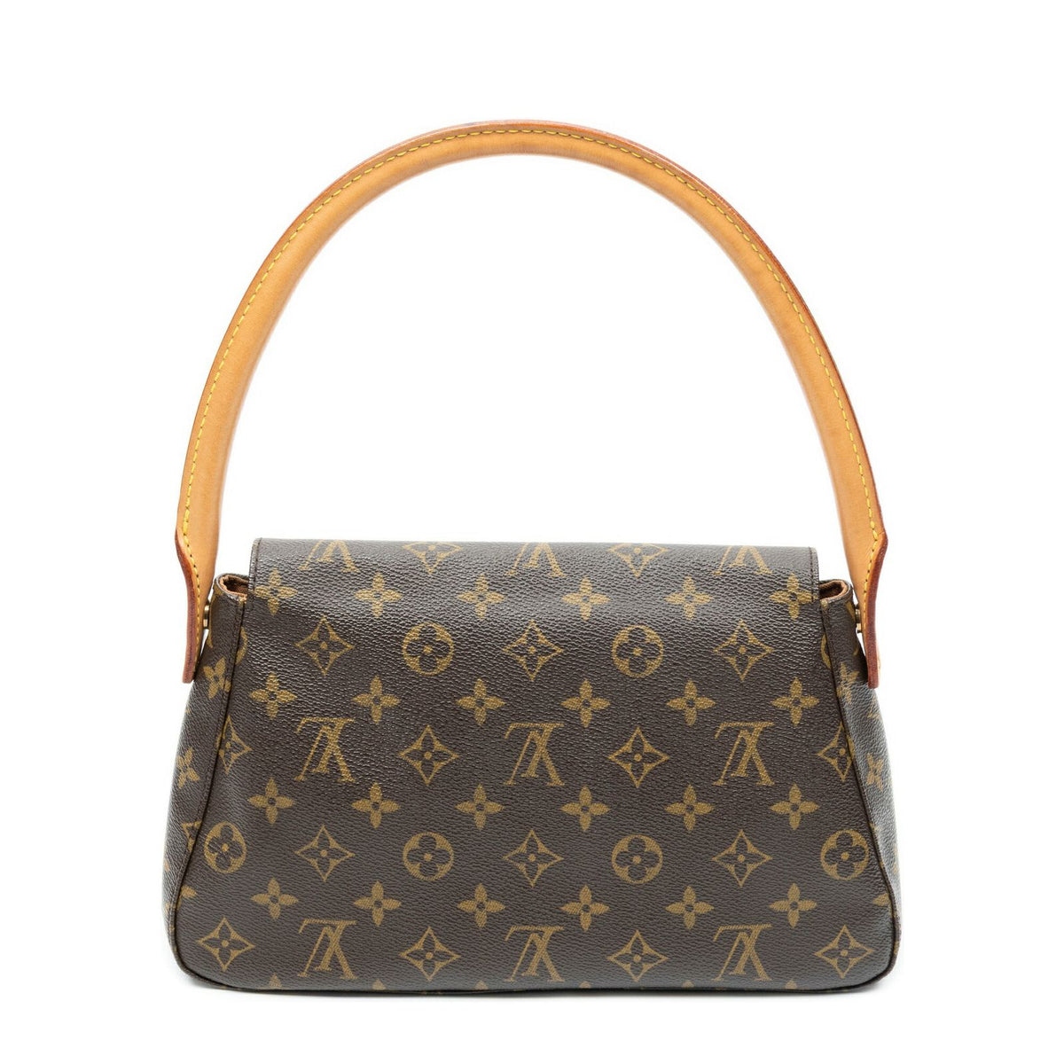 Louis Vuitton Mini Looping Brown Monogram Canvas Shoulder Bag — view 5