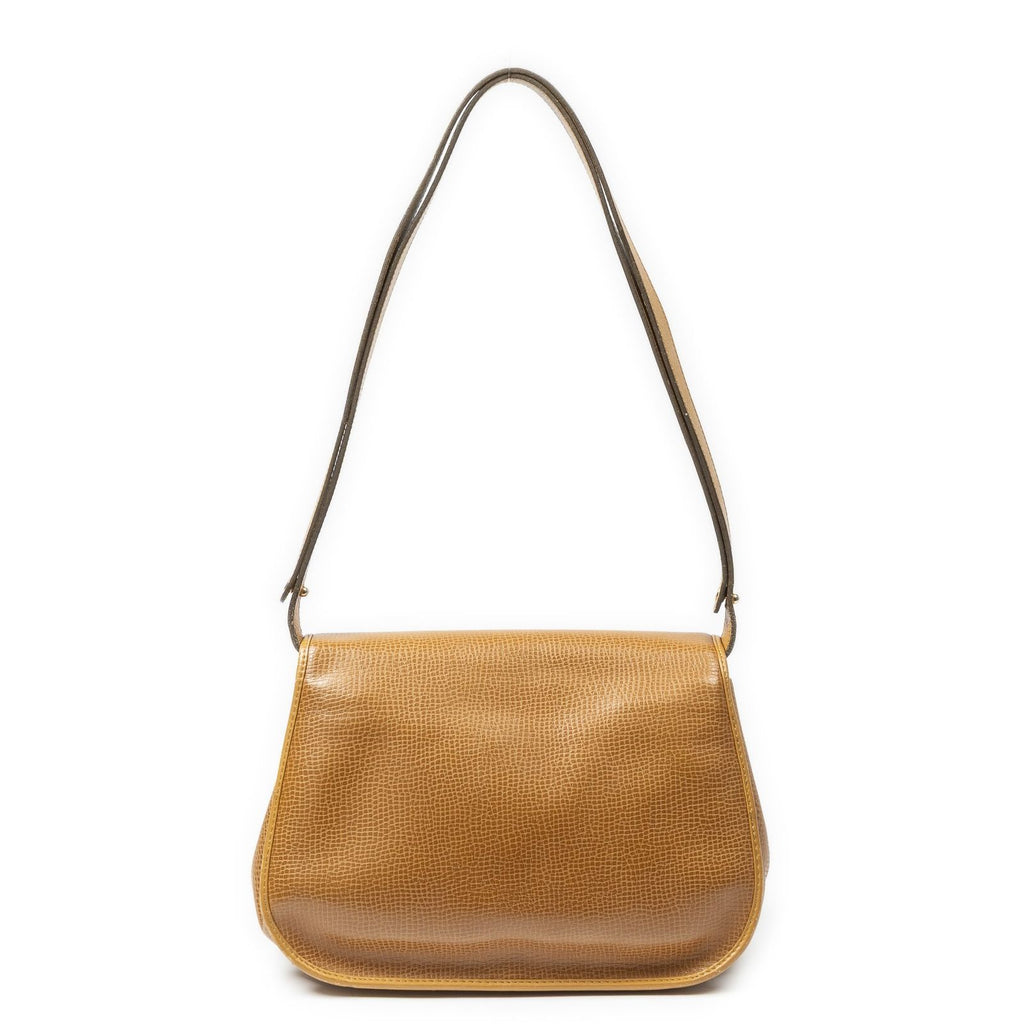Dior Vintage CD Flap Bag Tampebbled Leather — view 5