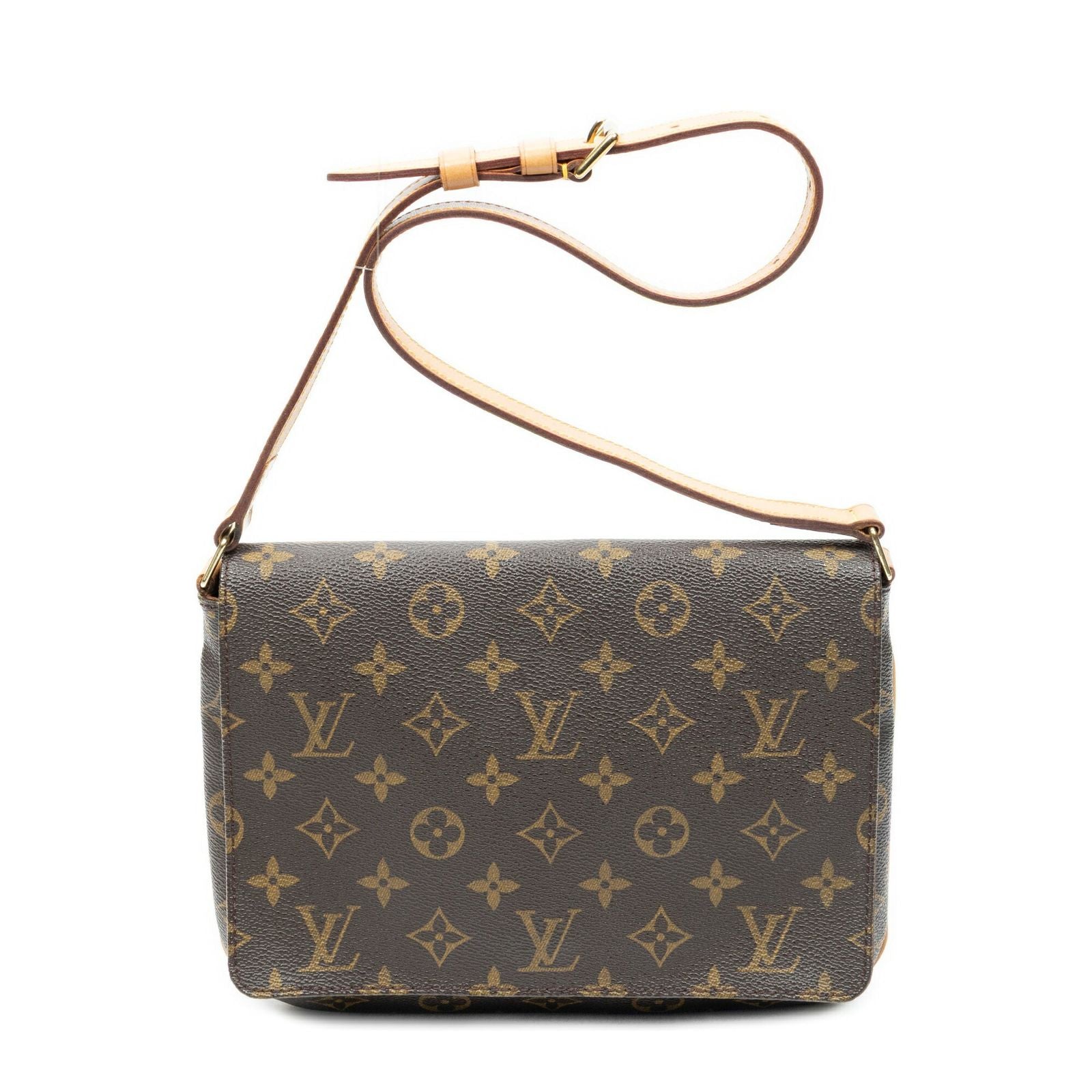Louis Vuitton Musette Tango Brown Monogram Canvas Crossbody