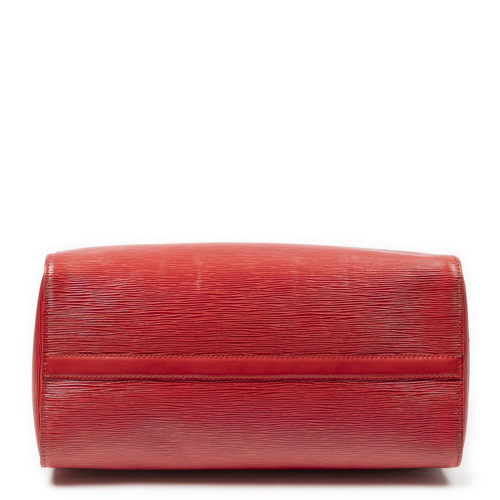 Louis Vuitton Speedy Red Epi Handbag — view 6
