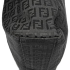 Fendi Square Open Tote Black Zucchino Canvas — view 8