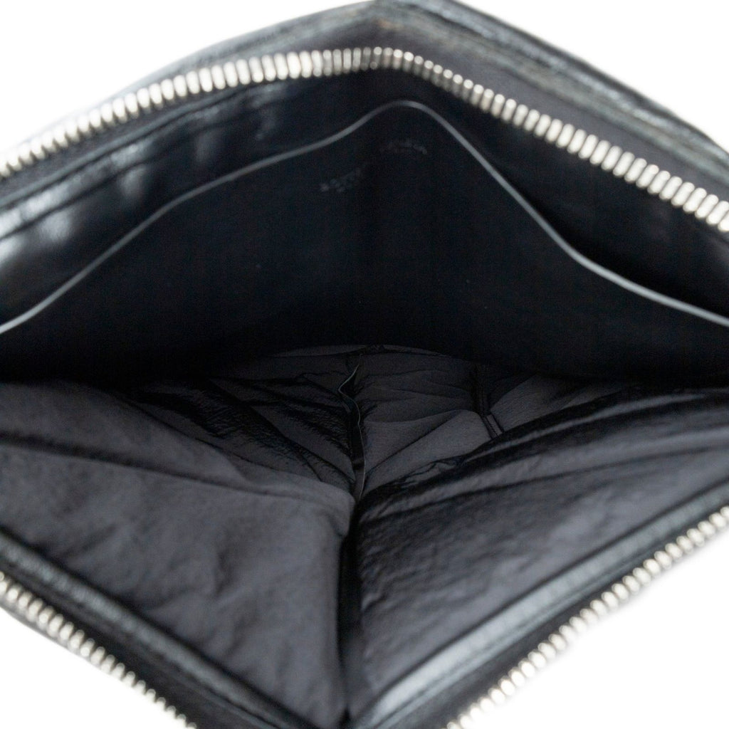 Bottega Veneta Padded Square Shape Wristlet Clutch Black Maxi Intrecciato — view 4