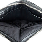 Bottega Veneta Padded Square Shape Wristlet Clutch Black Maxi Intrecciato — view 4