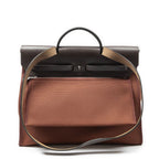 Hermes Herbag Zip Rouge H Toile Officier Handbag — view 5
