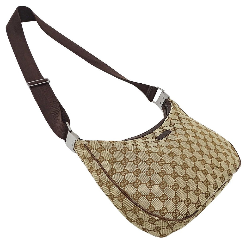Gucci Shoulder Bag GG Canvas Beige Brown — view 4