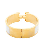 Hermes Clic Clac H Bracelet White Gold Plated — view 3