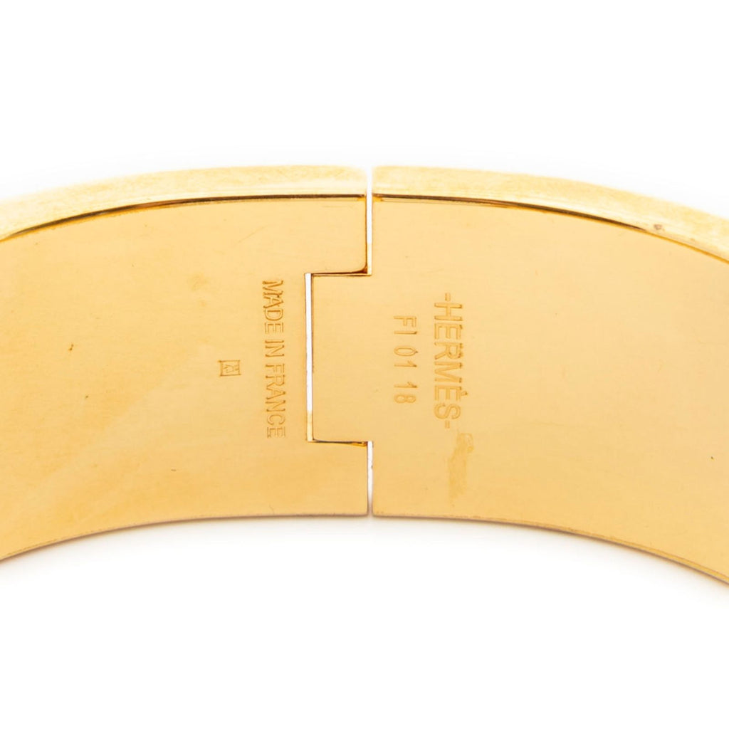 Hermes Clic Clac H Bracelet White Gold Plated — view 4
