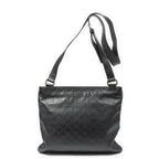 Gucci Large Square Zip Messenger Black Guccissima — view 5
