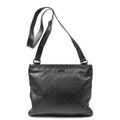 Gucci Large Square Zip Messenger Black Guccissima