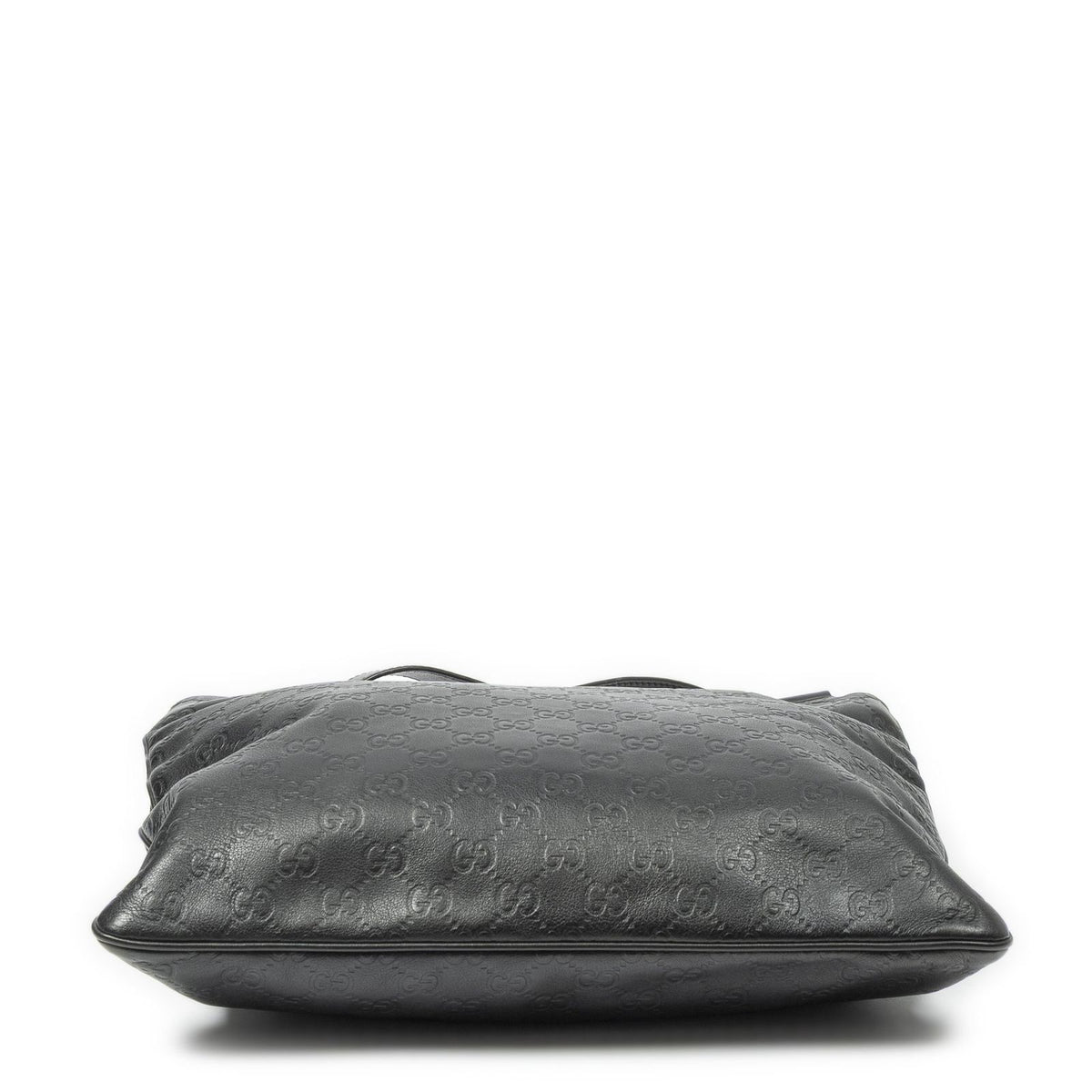 Gucci Large Square Zip Messenger Black Guccissima — view 6