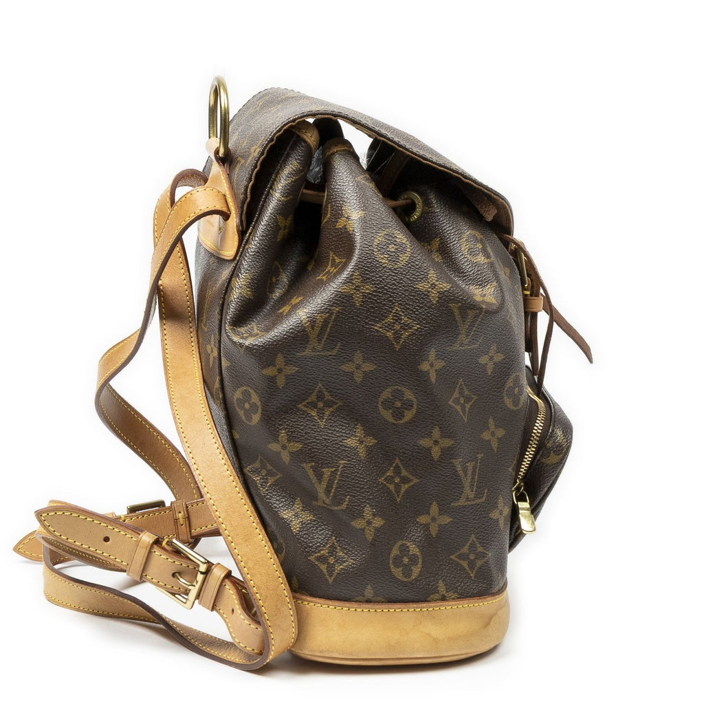 Louis Vuitton Montsouris Brown Monogram Canvas Backpack — view 4