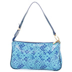 Louis Vuitton Limited Edition Takashi Murakami Cosmic Blossom Pochette Blue — view 5