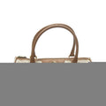 Dior Vintage Barrel Boston Brown Honeycomb Canvas Handbag