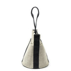 Hermes Saxo Beige Black Toile Shoulder Bag — view 3
