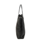 Fendi Vertical FF Slim Handle Tote Black Zucchino Canvas — view 3