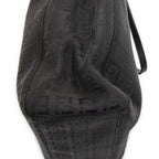 Fendi Vertical FF Slim Handle Tote Black Zucchino Canvas — view 8
