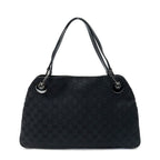 Gucci Medium Eclipse Tote Black GG Canvas — view 5