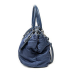 Prada Horizon Tal Convertible Gaufre Tote Blue Nylon Canvas — view 3
