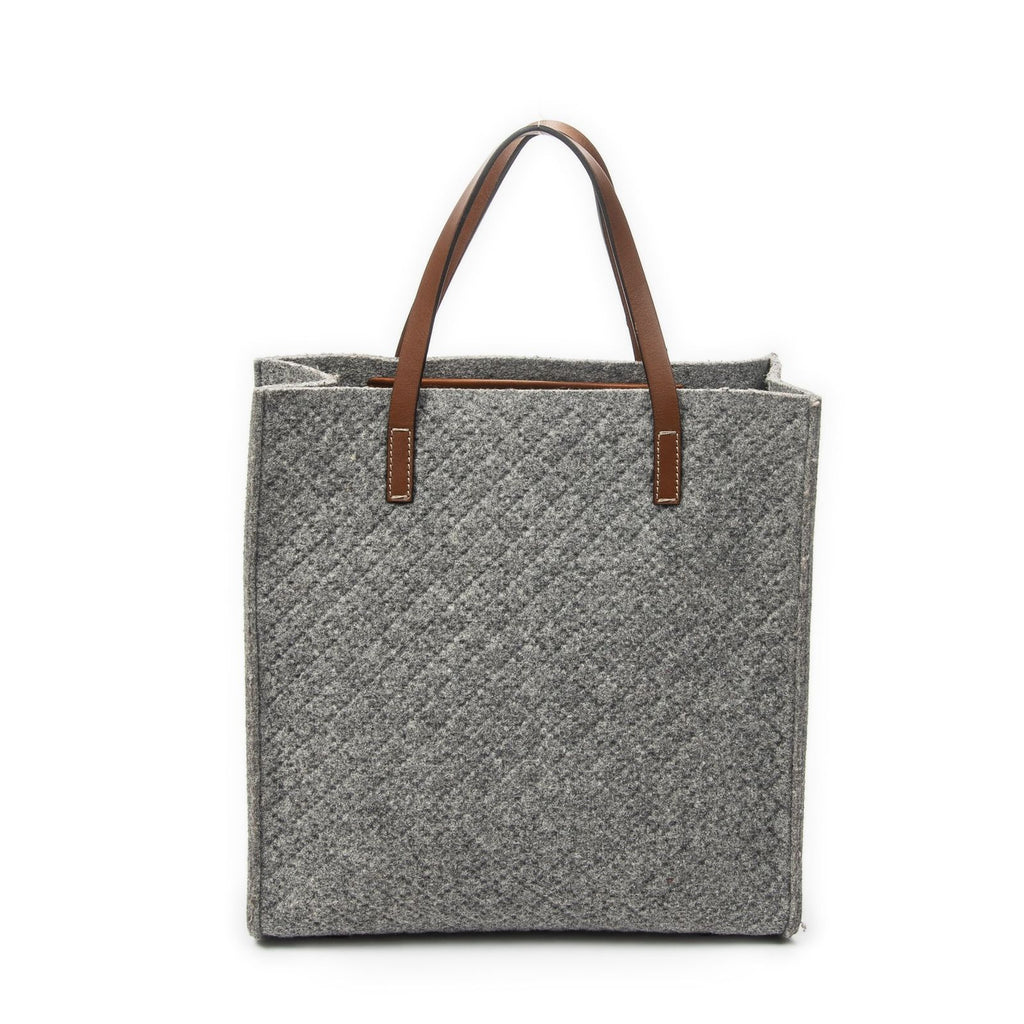 Gucci Diamante Tote Gray Matelasse Fur Canvas — view 5