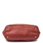 Prada Large Zip Tote Red Vitello Daino — view 6