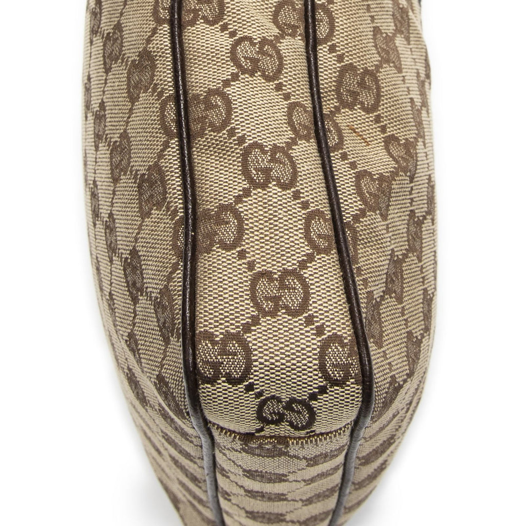 Gucci Front Pocket Messenger Bag Dark Brown GG Canvas — view 7