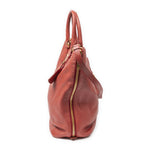 Prada Large Zip Tote Red Vitello Daino — view 3