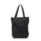 Gucci Front Pocket Zip Tote Black GG Canvas — view 5