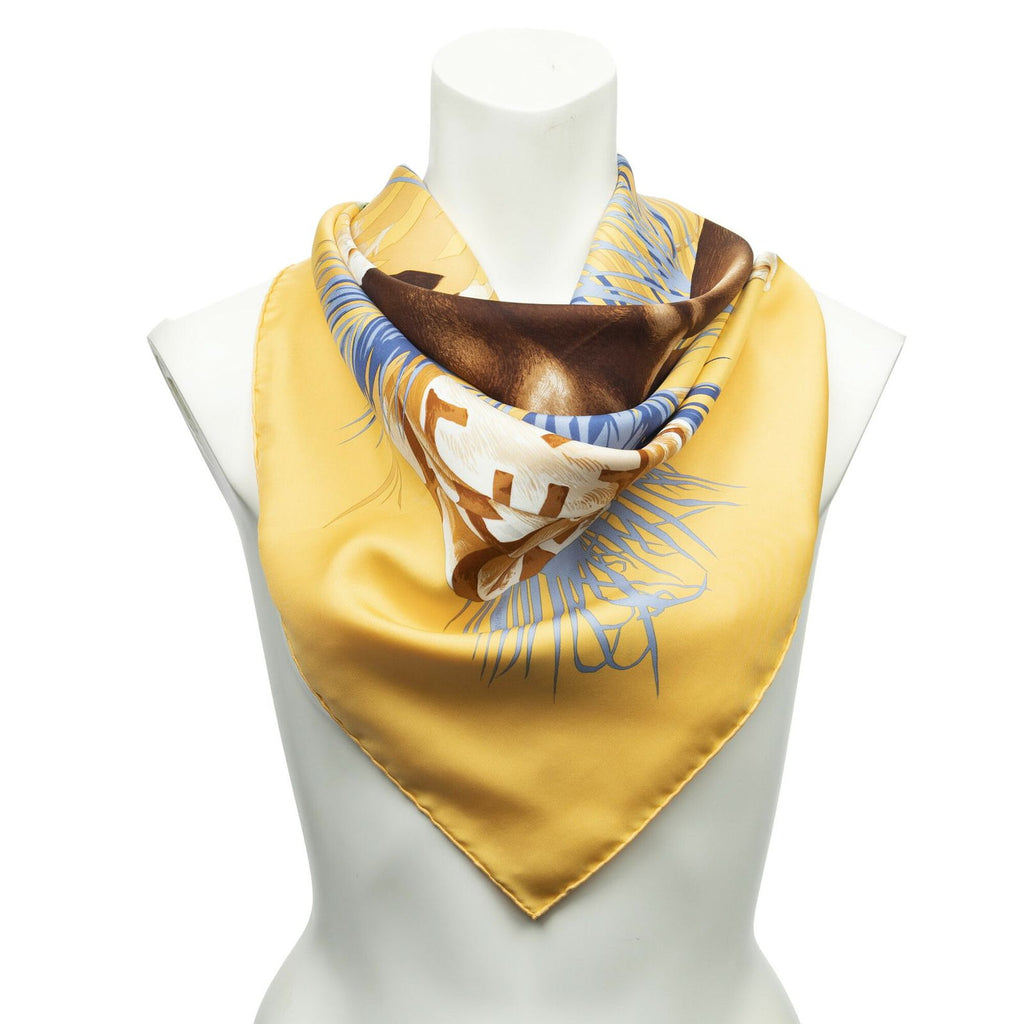 Hermes Scarf Yellow