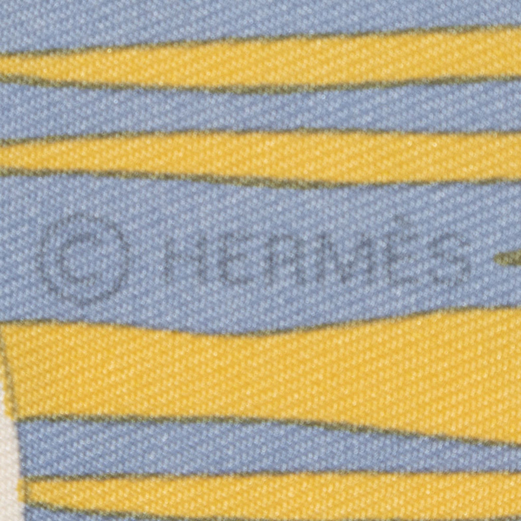 Hermes Scarf Yellow — view 4