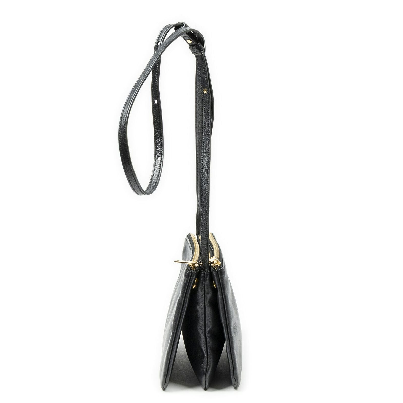 Celine Small Trio Crossbody Black Calfskin Leather — view 4