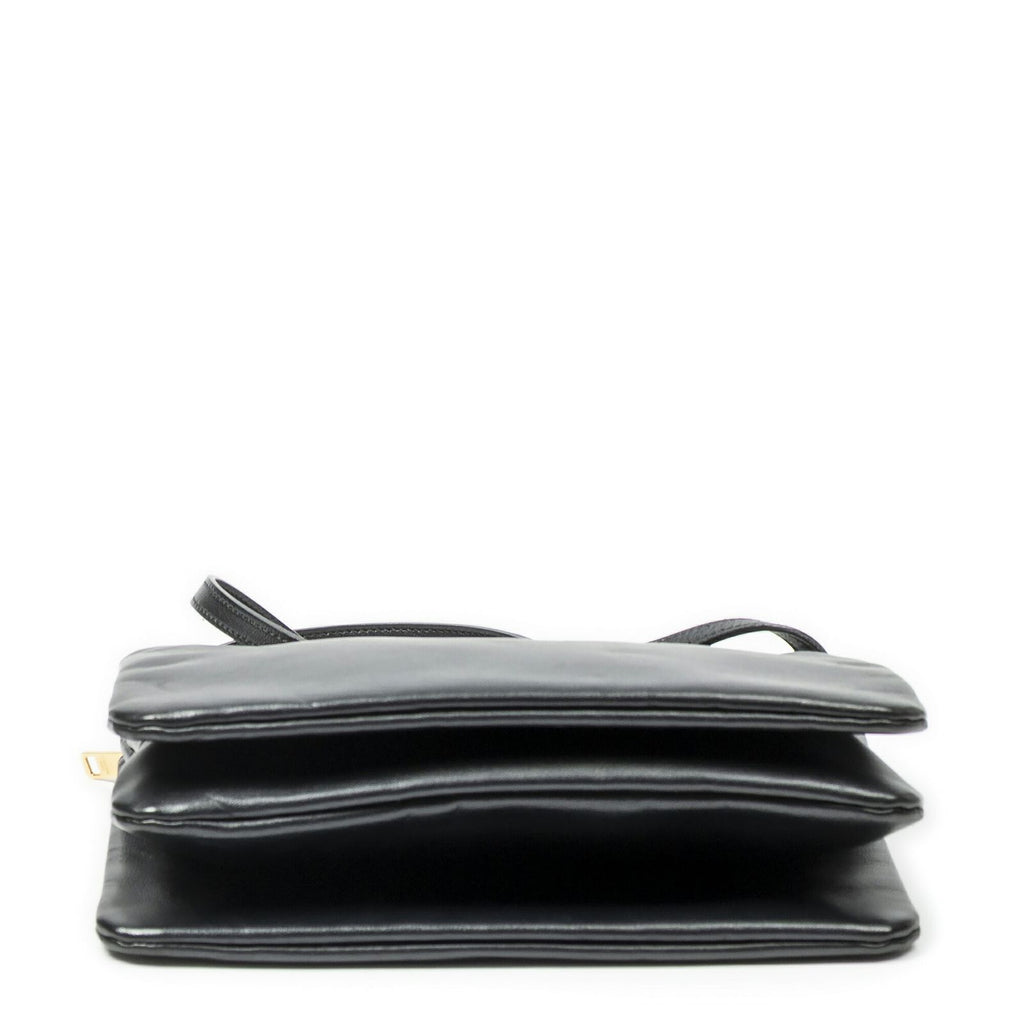 Celine Small Trio Crossbody Black Calfskin Leather — view 6