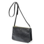 Celine Small Trio Crossbody Black Calfskin Leather — view 2