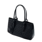 Gucci Rectangle Open Tote Black GG Canvas — view 2