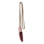 Prada Wallet on Chain Clutch Pink Saffiano Leather — view 3