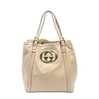 Gucci Large Britt Tote Beige Guccissima