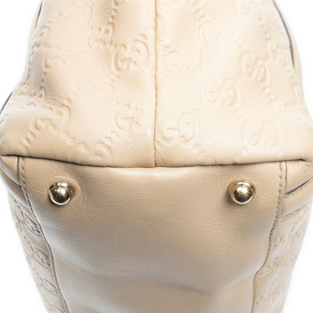 Gucci Large Britt Tote Beige Guccissima — view 8