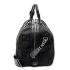 Gucci Convertible Duffle Black Jumbo GG Canvas — view 4