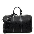Gucci Convertible Duffle Black Jumbo GG Canvas