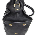 Saint Laurent Mini Cabas Ch Yc Navy Calfskin Leather Shoulder Bag — view 7