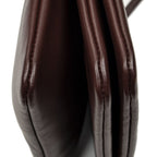 Celine Small Trio Crossbody Burgundy Calfskin Leather — view 8