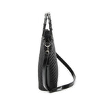 Gucci Medium Bamboo Bar Tote Black Matelasse Nylon Canvas — view 3